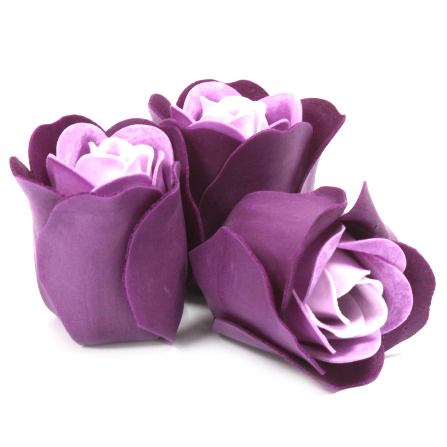Elegant Heart-Shaped Soap Flower Box Set of 3 - Perfect for Romantic Baths and Guest Soaps